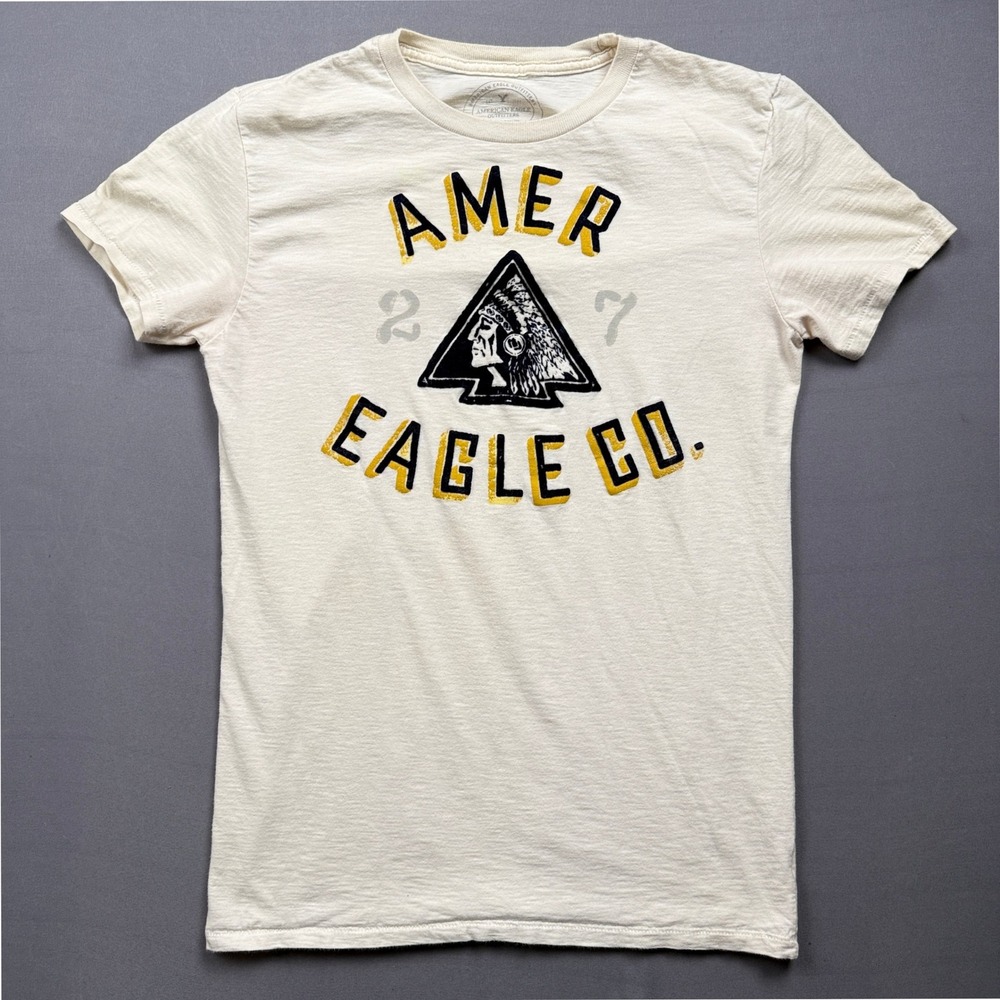 American‎ Eagle Outfitters T Shirt Mens Extra Small Amer Eagle Co Graphic